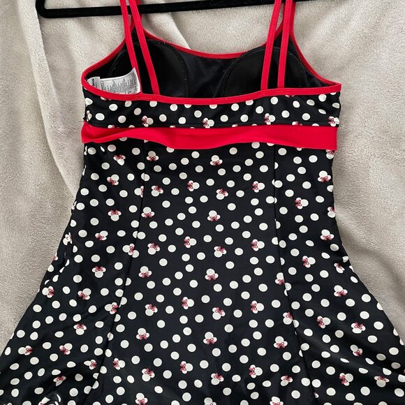 One Piece Swimsuit Disney Parks Women's Minnie Mouse  w/ Skirt Black - Picture 9 of 9